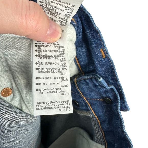 NWT MOUSSY Medium Wash Straight Leg Denim Jeans Whiskering Button Fly Size 26 - Picture 12 of 15